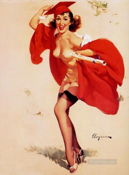 Nude Painting - Gil Elvgren pin up 31
